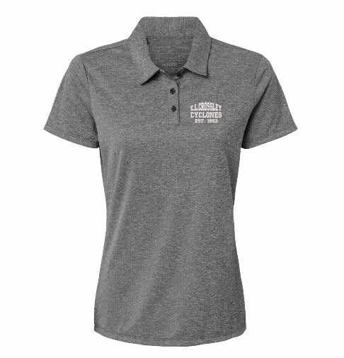 E.L. Crossley Adidas Heather Polo Lady Fit spiritwear356