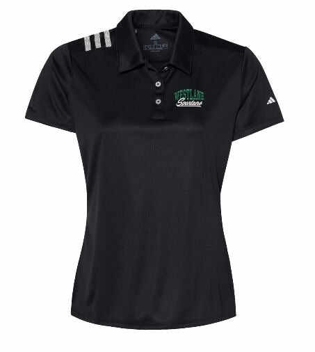 Westlane Adidas 3 stripe Polo Lady Fit spiritwear356