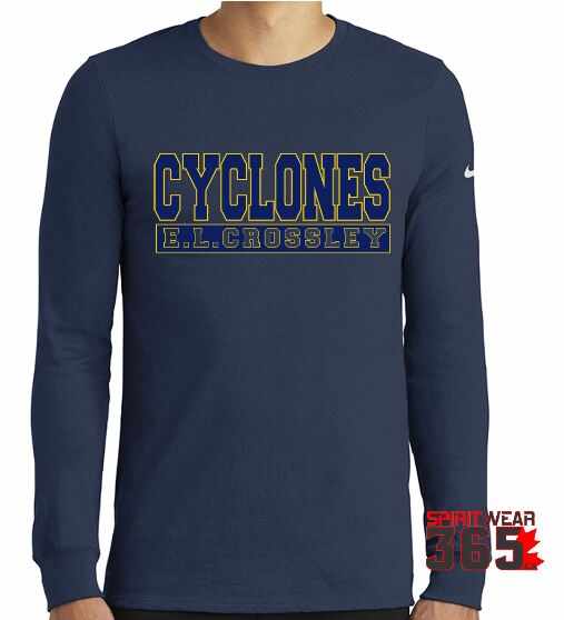 E.L. Crossley Nike Long Sleeve T-Shirt spiritwear356