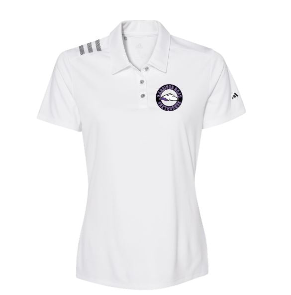 Garrison Road Adidas 3 stripe Polo Lady Fit