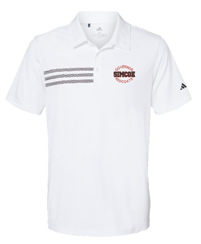 Governor Simcoe Adidas 3 stripe Polo Unisex