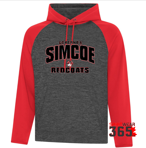 Governor Simcoe Performance Solid 2 Tone Hoody