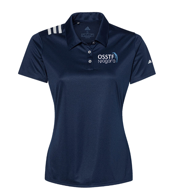 osstf D22 Adidas 3 stripe Polo Lady Fit