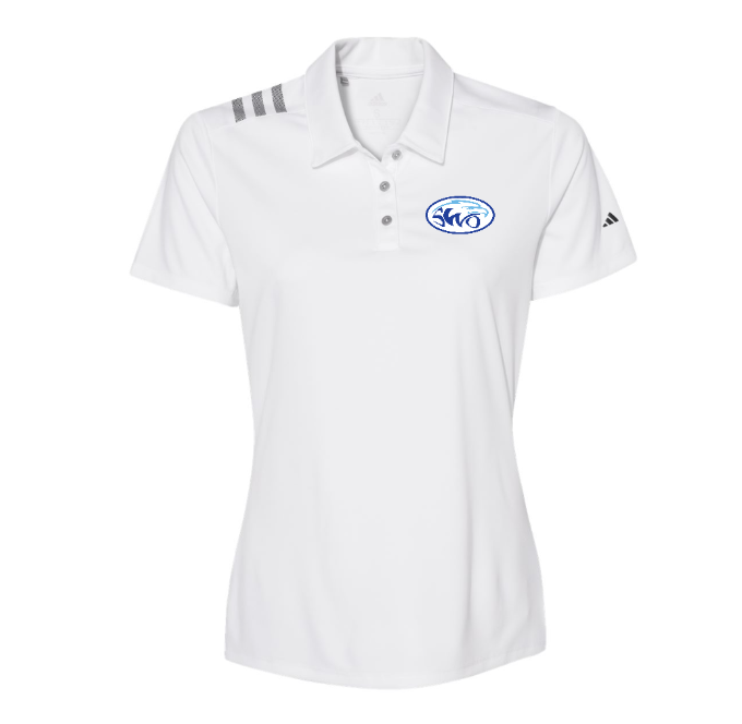 SWO  Adult Adidas 3 stripe Polo Lady Fit