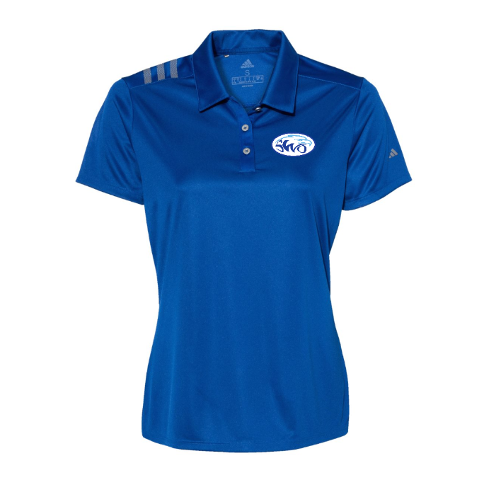 SWO  Adult Adidas 3 stripe Polo Lady Fit
