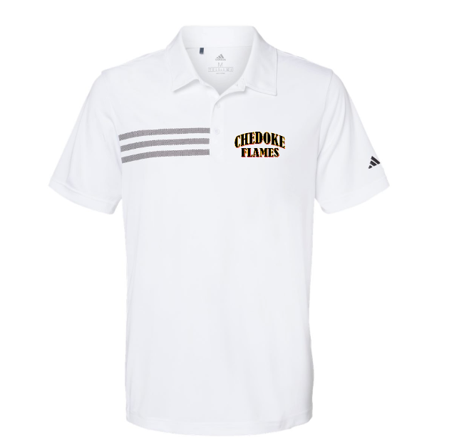 Chedoke  Adult Adidas 3 stripe Polo Unisex