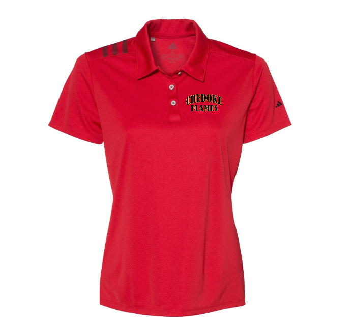 Chedoke  Adult Adidas 3 stripe Polo Lady Fit