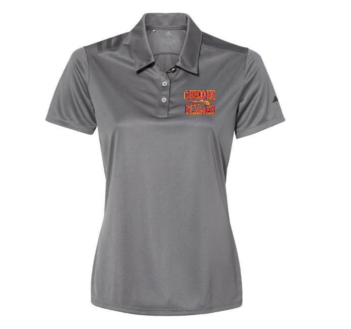Chedoke  Adult Adidas 3 stripe Polo Lady Fit