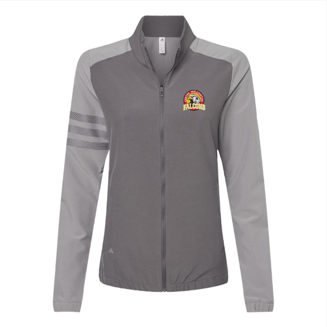 CWDHS Adidas 3 stripe full zip Jacket Lady