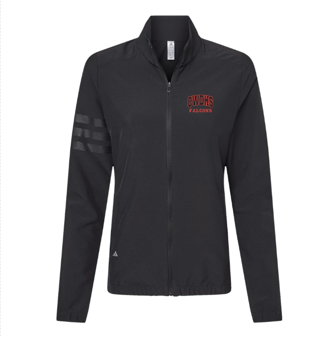 CWDHS Adidas 3 stripe full zip Jacket Lady