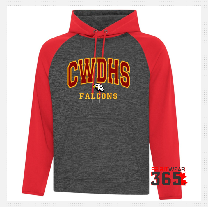 CWDHS Performance Solid 2 Tone Hoodie