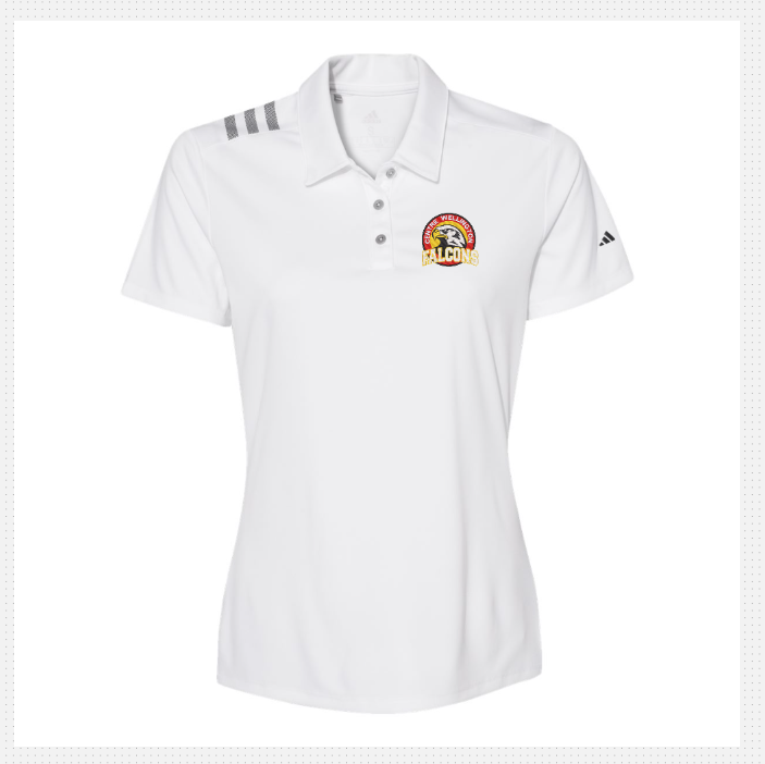 CWDHS Adidas 3 stripe Polo Lady Fit