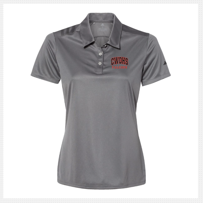 CWDHS Adidas 3 stripe Polo Lady Fit