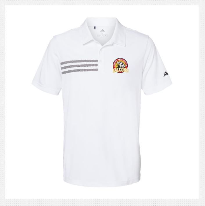 CWDHS Adidas 3 stripe Polo Unisex