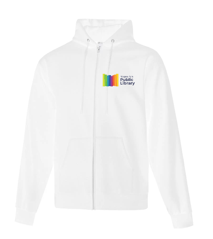 NF Library Full Zip Hoody White