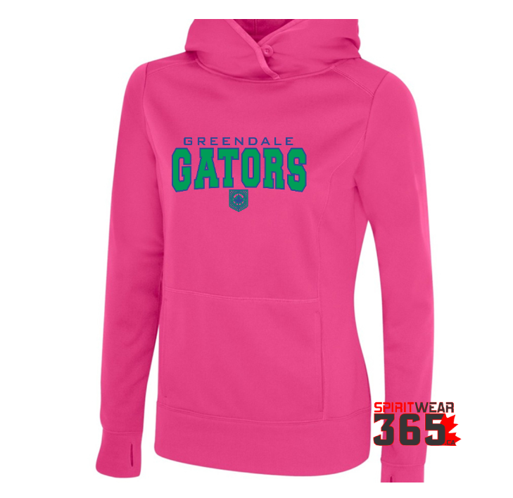 Greendale Adult  Performance Fitted Hoody