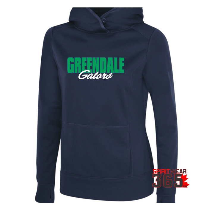 Greendale Adult  Performance Fitted Hoody