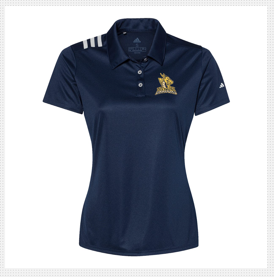 Darcy McGee  Adult Adidas 3 stripe Polo Lady Fit