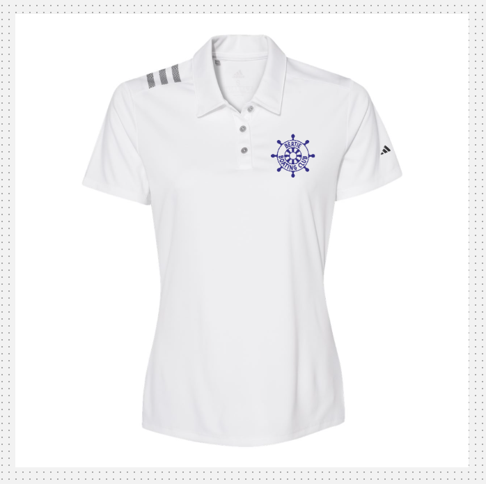 BBC  Adult Adidas 3 stripe Polo Lady Fit