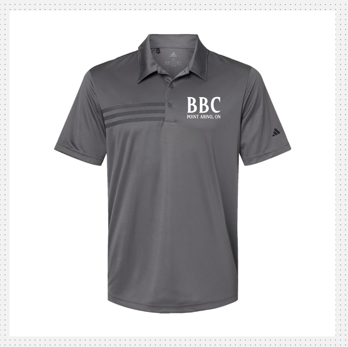 BBC  Adult Adidas 3 stripe Polo Unisex