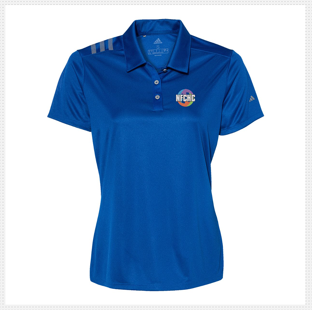 NFCHC Adidas 3 stripe Polo Lady Fit