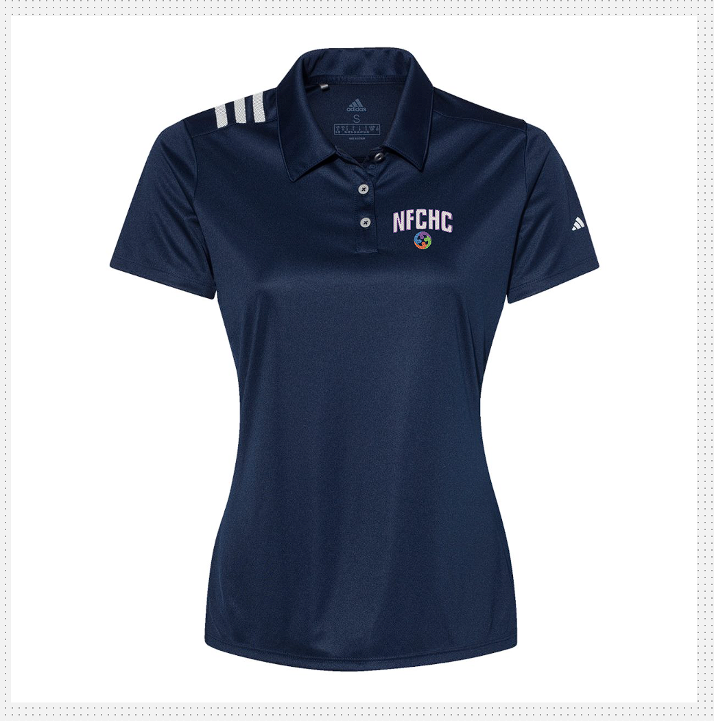 NFCHC Adidas 3 stripe Polo Lady Fit