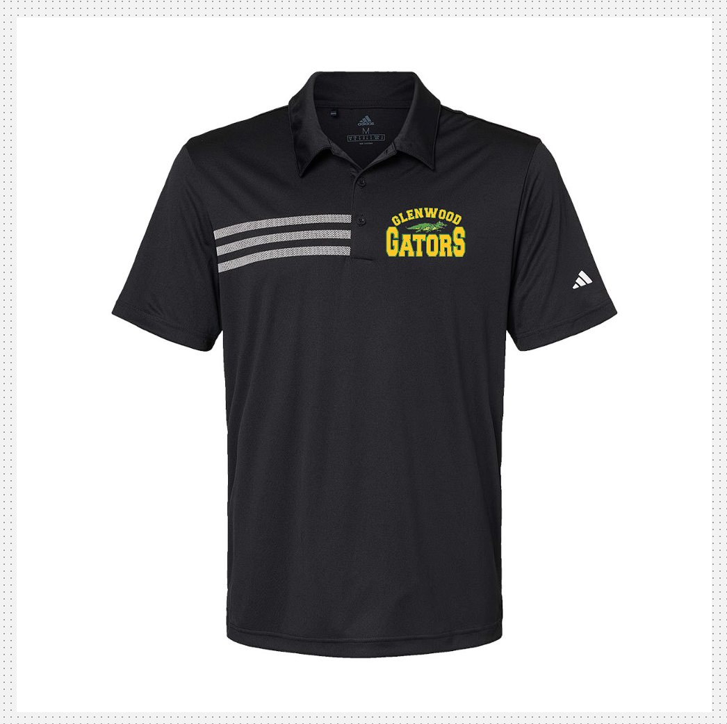 Glenwood  Adult Adidas 3 stripe Polo Unisex