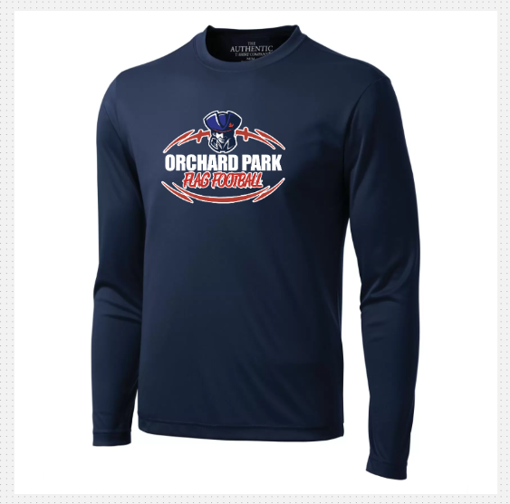 Orchard Park Flag Football Dry Fit Long Sleeve