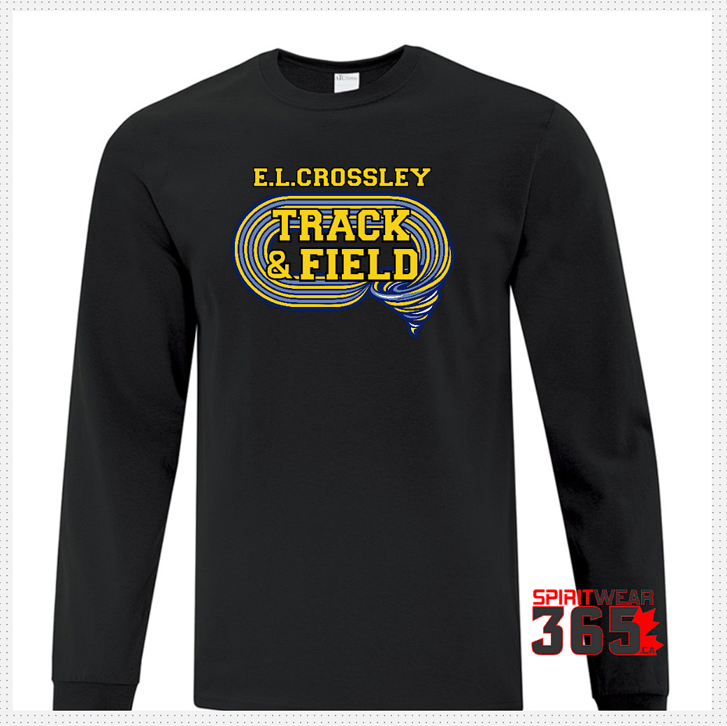 E.L. Crossley Track & Field Traditional Long Sleeve T Shirt