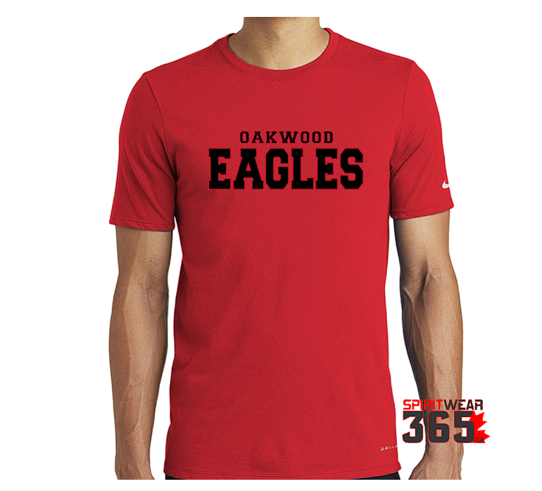 Oakwood Adult Nike dry-fit T Shirt