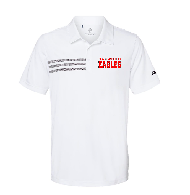 Oakwood  Adult Adidas 3 stripe Polo Unisex