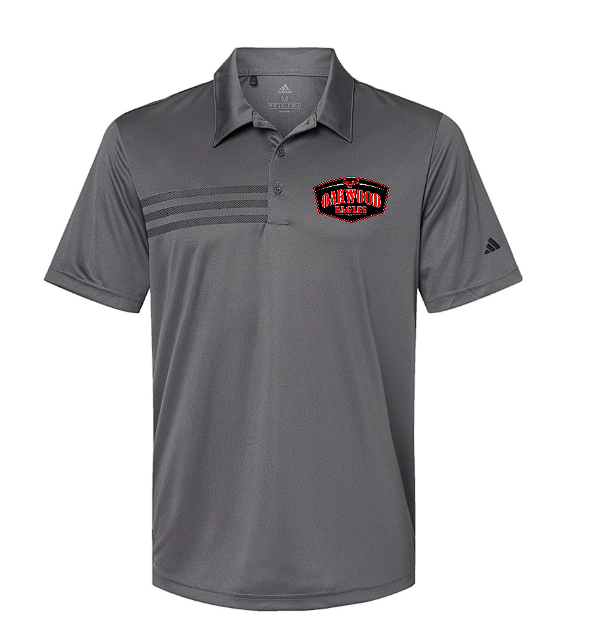 Oakwood  Adult Adidas 3 stripe Polo Unisex