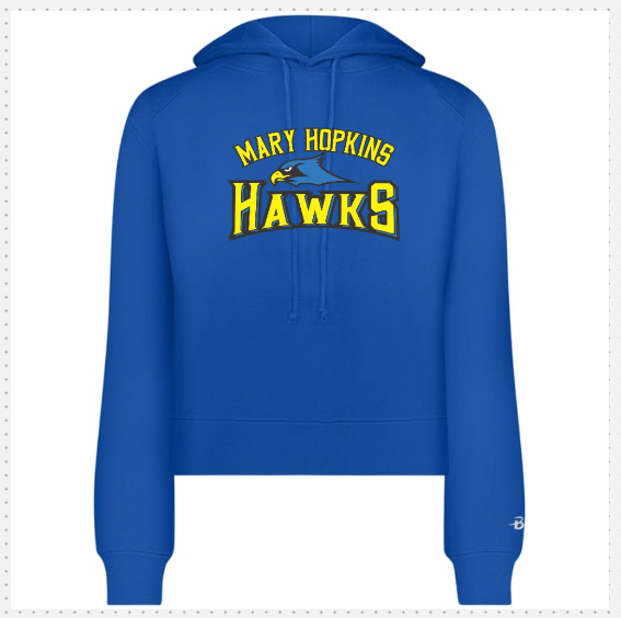 Mary Hopkins Adult Ladies Crop Top Hoodie