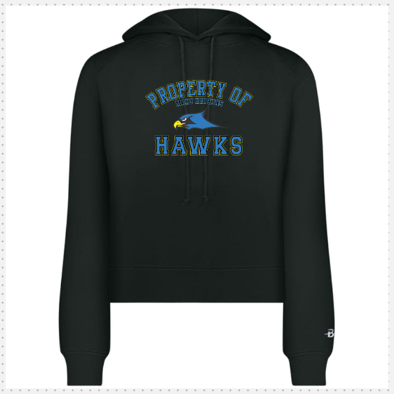 Mary Hopkins Adult Ladies Crop Top Hoodie