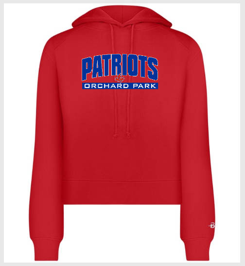 Orchard Park Ladies Crop Top Hoodie
