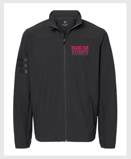 Orchard Park Adidas 3 stripe full zip Jacket unisex