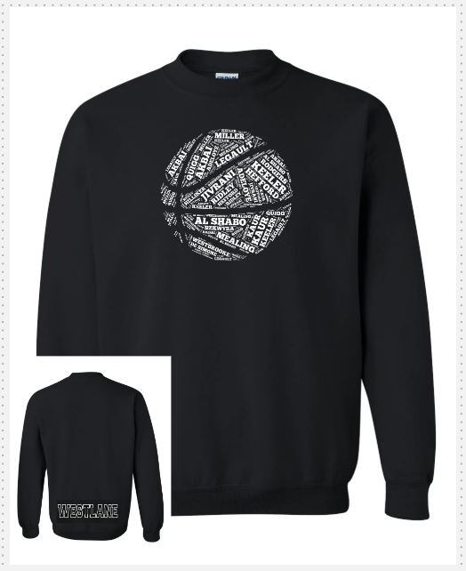 Westlane Girl Basketball Traditional Crew Neck