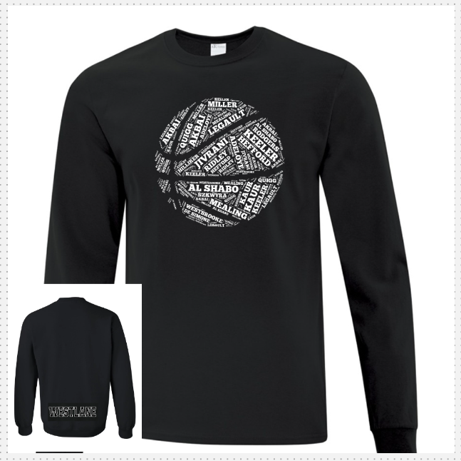 Westlane Girls Basketball  Long Sleeve T Shirt