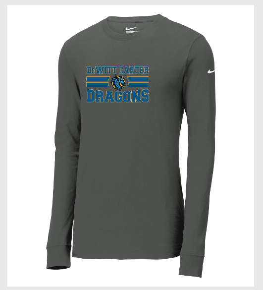 DeWitt Carter Adult Nike Dry Fit Long Sleeve T-Shirt