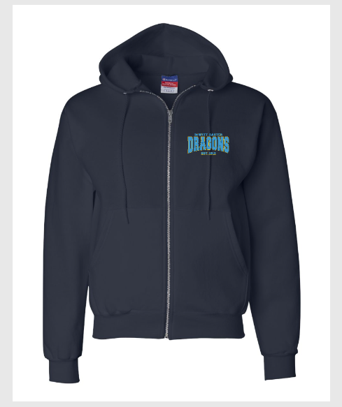 DeWitt Carter Adult Champion Full Zip Hoody