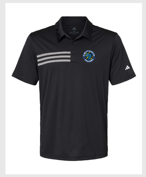 DeWitt Carter  Adult Adidas 3 stripe Polo Unisex
