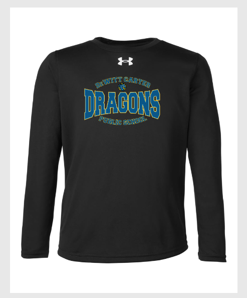 DeWitt Carter Youth Under Armour Performance Long Sleeve