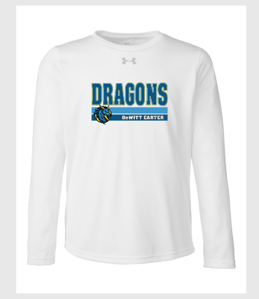 DeWitt Carter Youth Under Armour Performance Long Sleeve