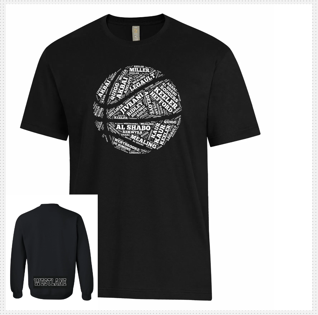 Westlane Girls Basketball Traditional T Shirt