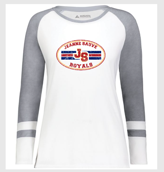 Jeanne Sauve Adult Fitted Long Sleeve Crew Neck T Shirt