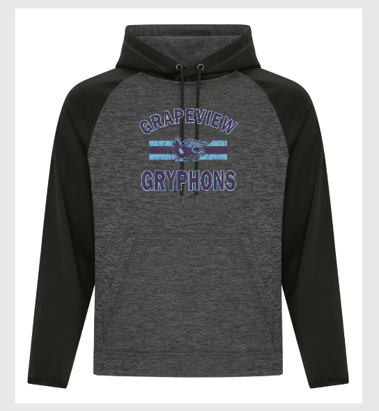 Grapeview Adult Performance 2 Tone Hoody