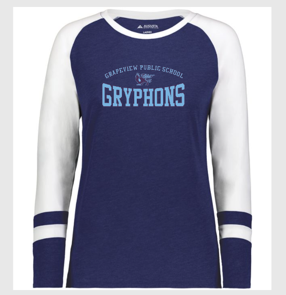 Grapeview Adult Fitted Long Sleeve Crew Neck T Shirt