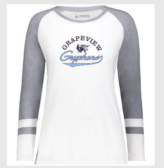 Grapeview Adult Fitted Long Sleeve Crew Neck T Shirt