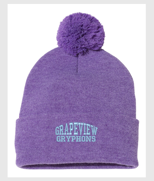 Grapeview Pom Pom Beanie