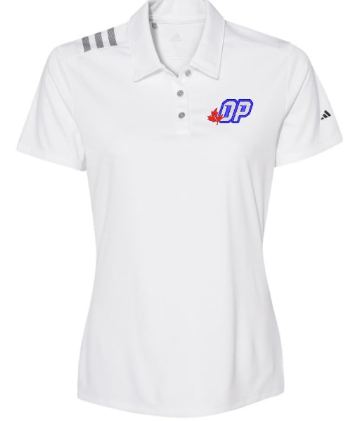 Orchard Park Adidas 3 stripe Polo Lady Fit